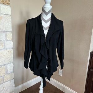 Karen Kane black asymmetrical cardigan